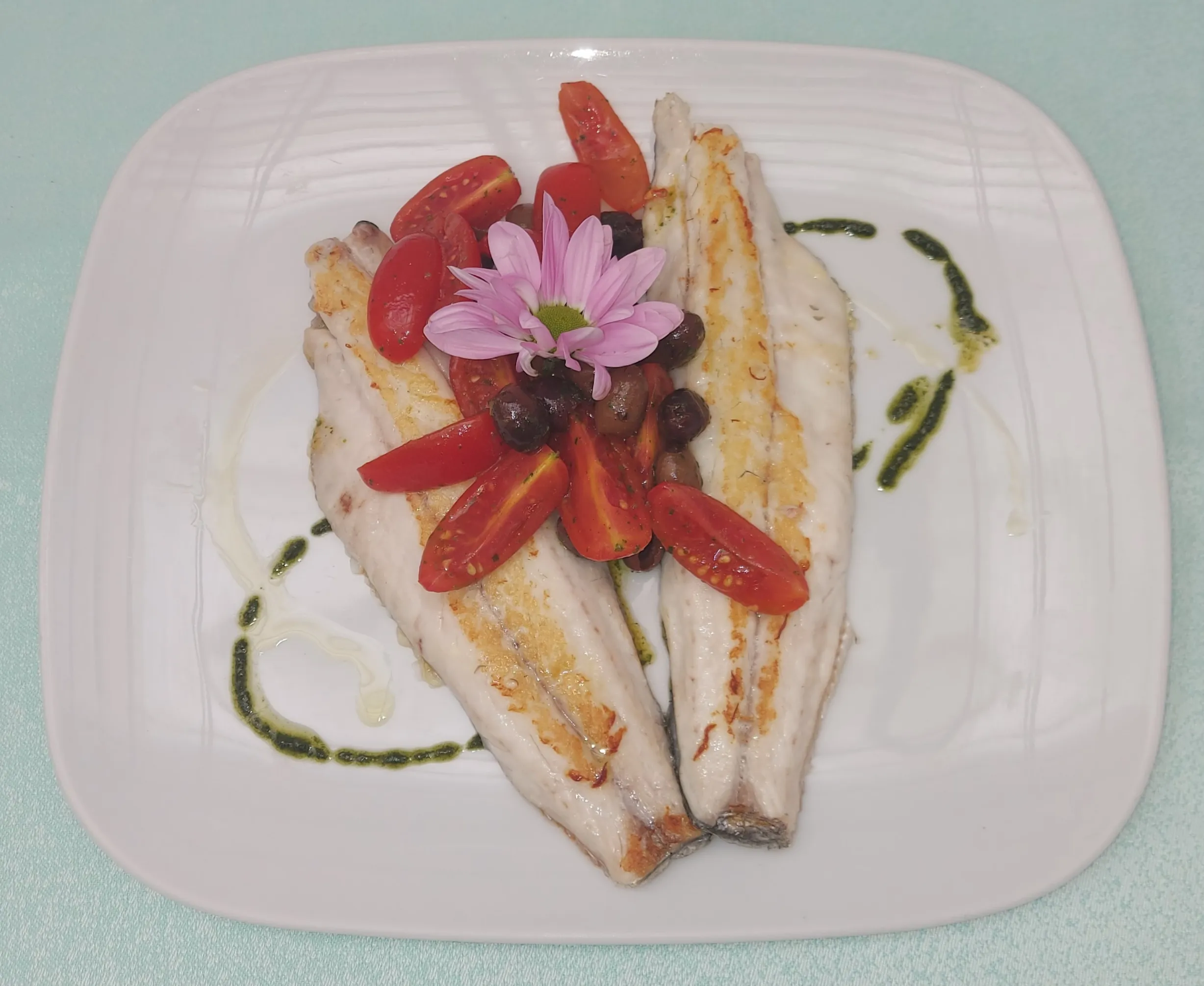 Filetti di branzino alla ligure