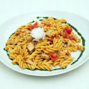 Fusilli con pesce spada* e pomodorini