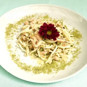 Trofie con salmone e pistacchi